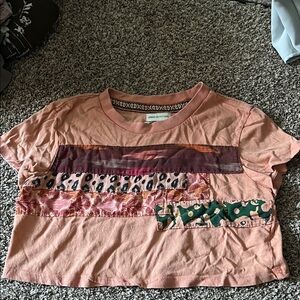 Urban Outfitters Multicolor Patchwork Tee
